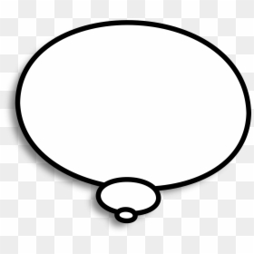 Speech Bubble On Black Background, HD Png Download - thought bubble png