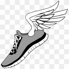 Running Shoes With Wings, HD Png Download - wings png