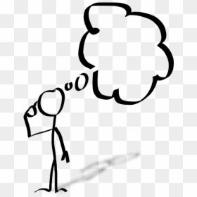 Thinking Clip Art, HD Png Download - thought bubble png