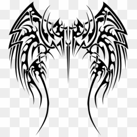 Tribal Wings Tattoo Designs, HD Png Download - wings png
