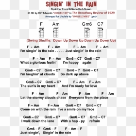 Singing In The Rain Chords, HD Png Download - rain png