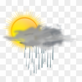 Sun And Rain Clouds, HD Png Download - rain png