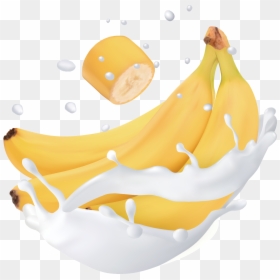 Banana Milk Splash Png, Transparent Png - water splash png