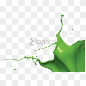 Png Paint Splash Green, Transparent Png - water splash png