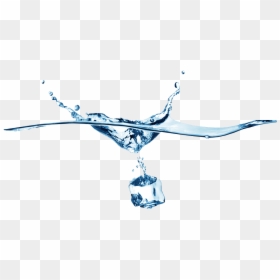 Ice In Water Png, Transparent Png - water splash png