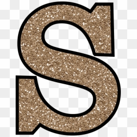 Gold Glitter Letter S, HD Png Download - sparkles png