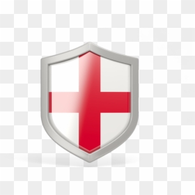 England Flag In A Shield, HD Png Download - shield png