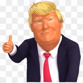 Trump Thumbs Up Emoji, HD Png Download - trump png