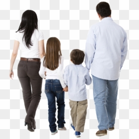 Family Walking Away Png, Transparent Png - person png