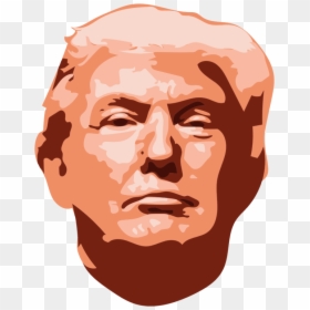 Donald Trump Face Cartoon, HD Png Download - trump png