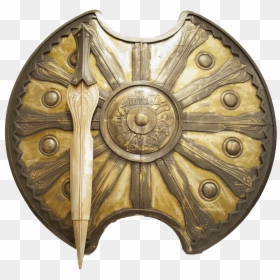 Achilles Shield And Sword, HD Png Download - shield png