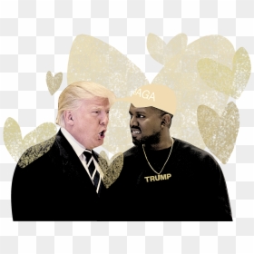 Kanye And Trump Transparent, HD Png Download - trump png