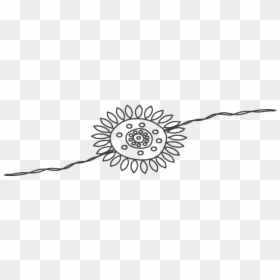 Rakhi Image Black And White, HD Png Download - rakhi png