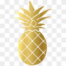 Gold Pineapple Clip Art, HD Png Download - pineapple png