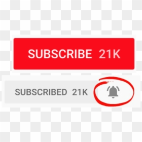 Youtube Subscribe And Bell, HD Png Download - subscribe button png