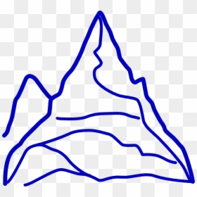 Mt Everest Easy To Draw, HD Png Download - mountain png