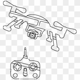 Drone Clipart Black And White, HD Png Download - drone png