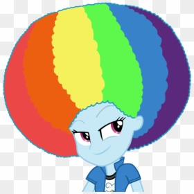 Rainbow Dash Afro, HD Png Download - afro png