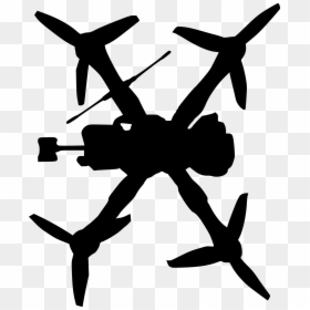 Drone Silhouette, HD Png Download - drone png