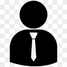 Person With Tie Icon, HD Png Download - person icon png