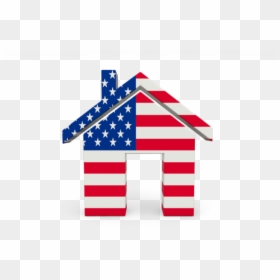 American Flag House Png, Transparent Png - house icon png