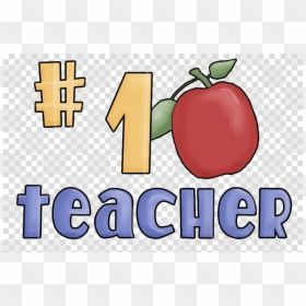 No 1 Teacher Apple Clipart, HD Png Download - teacher png