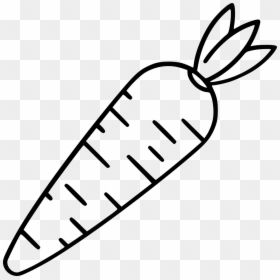 Carrot Black And White, HD Png Download - carrot png