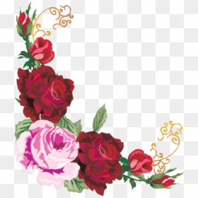 Flower Border Floral Design, HD Png Download - flower border png