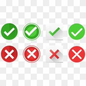 Correct And Incorrect Symbols, HD Png Download - green check mark png
