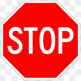 Red Stop Sign Clip Art, HD Png Download - no sign png
