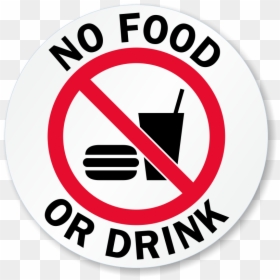 No Food Or Drinks Transparent, HD Png Download - no sign png