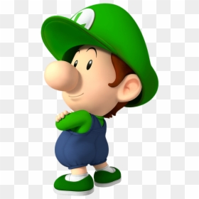 Super Mario Baby Luigi, HD Png Download - luigi png