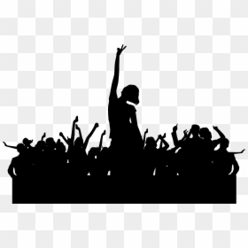 Party People Silhouette Png, Transparent Png - crowd png