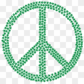 John Lennon Peace Symbol, HD Png Download - marijuana leaf png