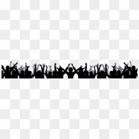 Silhouette, HD Png Download - crowd png