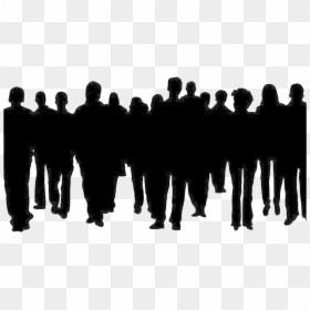 Crowd Of People Silhouette, HD Png Download - crowd png