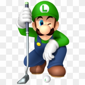 Mario Golf World Tour Luigi, HD Png Download - luigi png