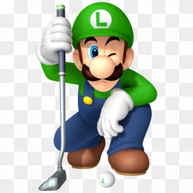 Mario Golf World Tour Luigi, HD Png Download - luigi png