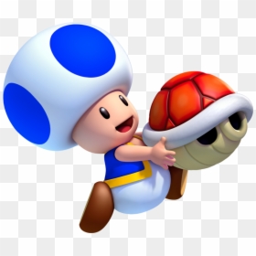New Super Mario Bros U Blue Toad, HD Png Download - luigi png