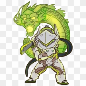 Overwatch Dragón De Genji, HD Png Download - genji png