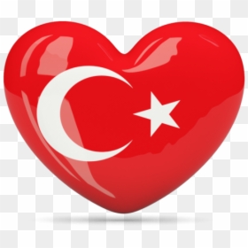 Turkey Flag Heart, HD Png Download - heart icon png