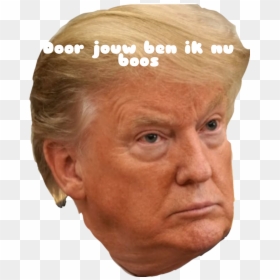 Trump Threatens To Raise Tariffs On $200 Bn Of Chinese, HD Png Download - trump head png