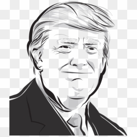 Sketch, HD Png Download - trump head png