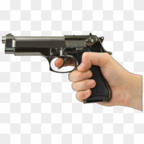 Hand Holding Gun Png, Transparent Png - pistol png
