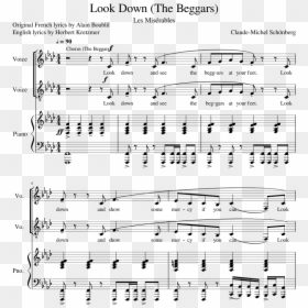 Look Down Les Miserables Score, HD Png Download - glowing eyes png