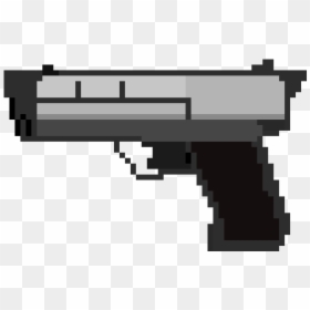 Pixel Art Gun Pistol, HD Png Download - pistol png