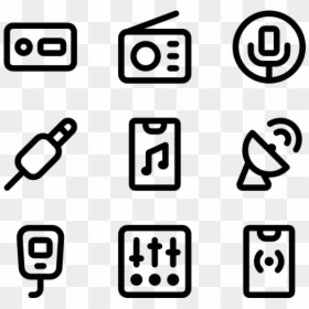 Contact Icons Free, HD Png Download - radio png
