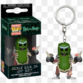 Pocket Pop Keychain Pickle Rick, HD Png Download - pickle rick png