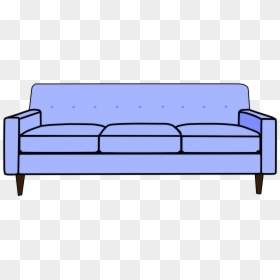 Cartoon Couch Transparent Background, HD Png Download - couch png