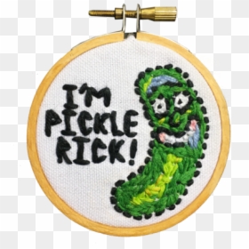 Needlework, HD Png Download - pickle rick png